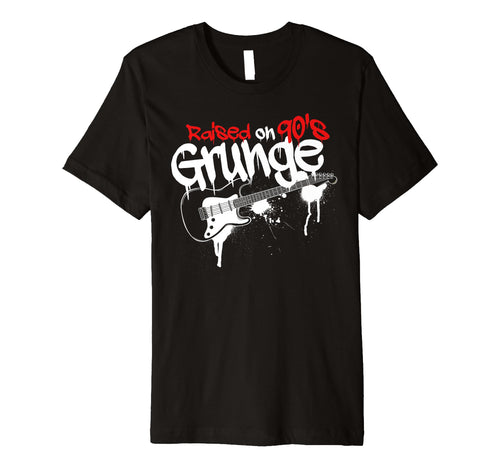 Raised 90S Grunge Rock Music Lover T-Shirt - Minimalist Print Unisex - T-Shirt, Sweatshirt, Hoodie