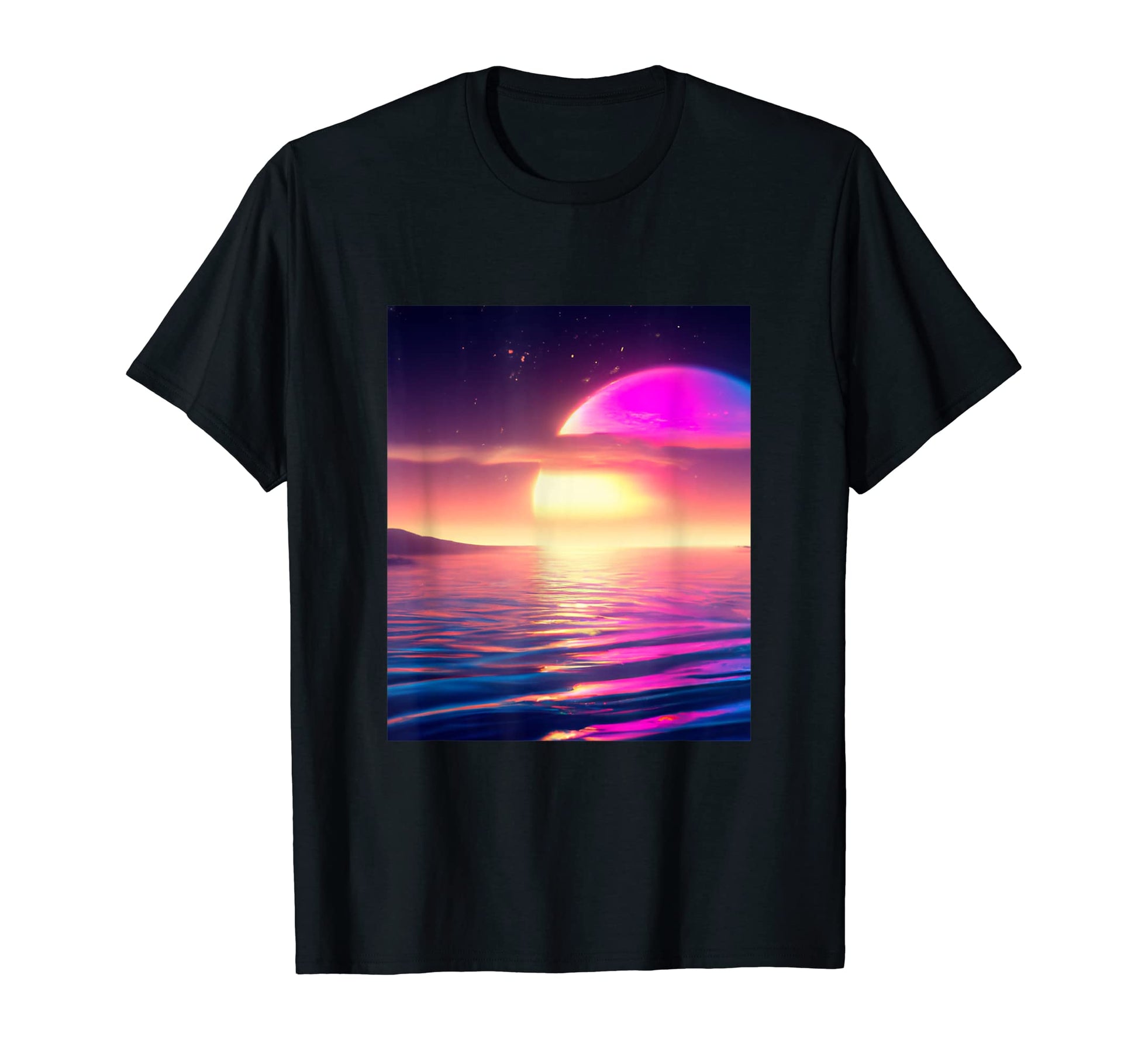 Vaporwave Sun Synthwave Sunset T-Shirt - Streetwear Style for Adults - T-Shirt, Sweatshirt, Hoodie