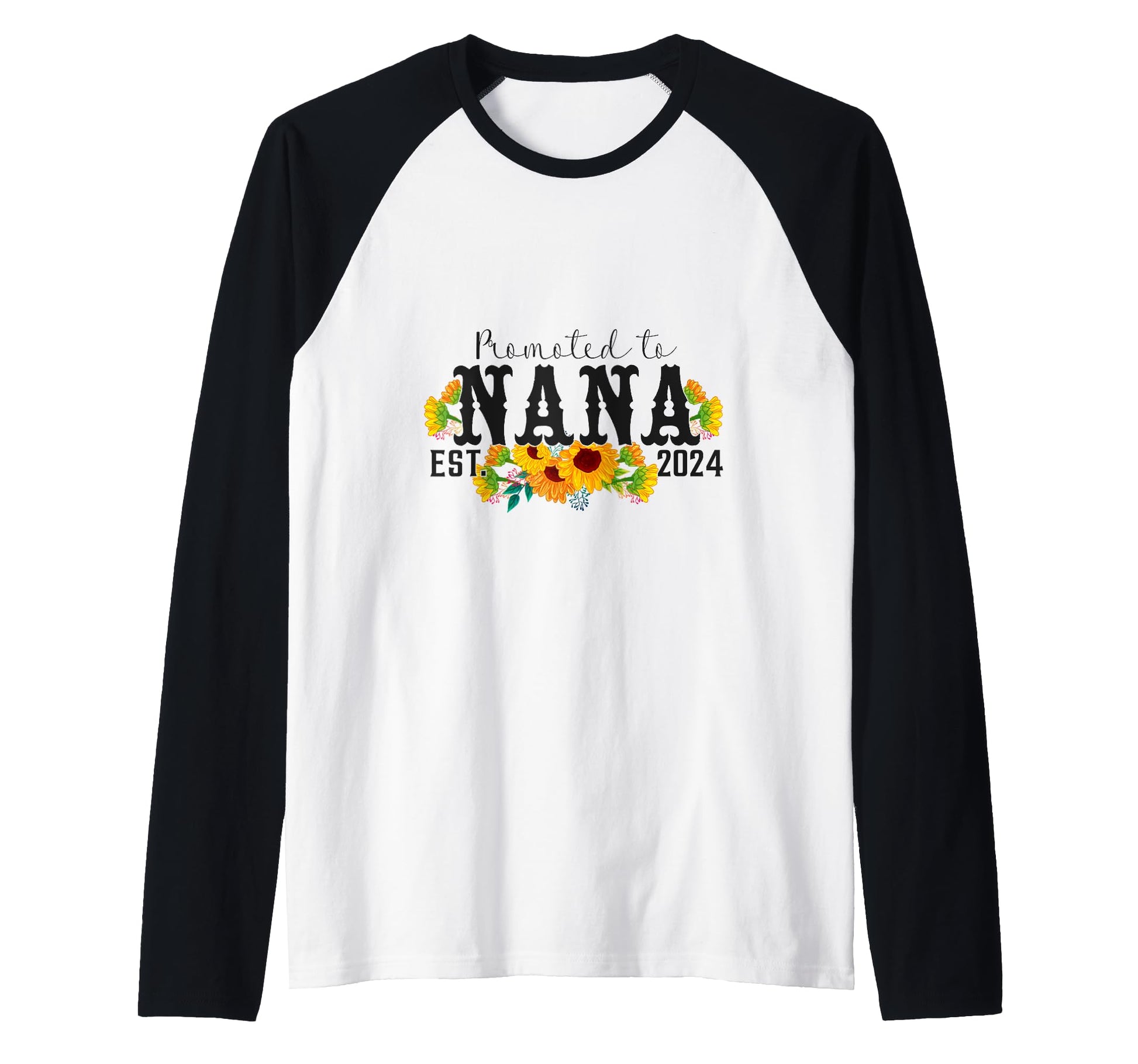 Promoted To Nana Est 2024 Grandma T-Shirt - Graphic Print Unisex - T-Shirt, Sweatshirt, Hoodie