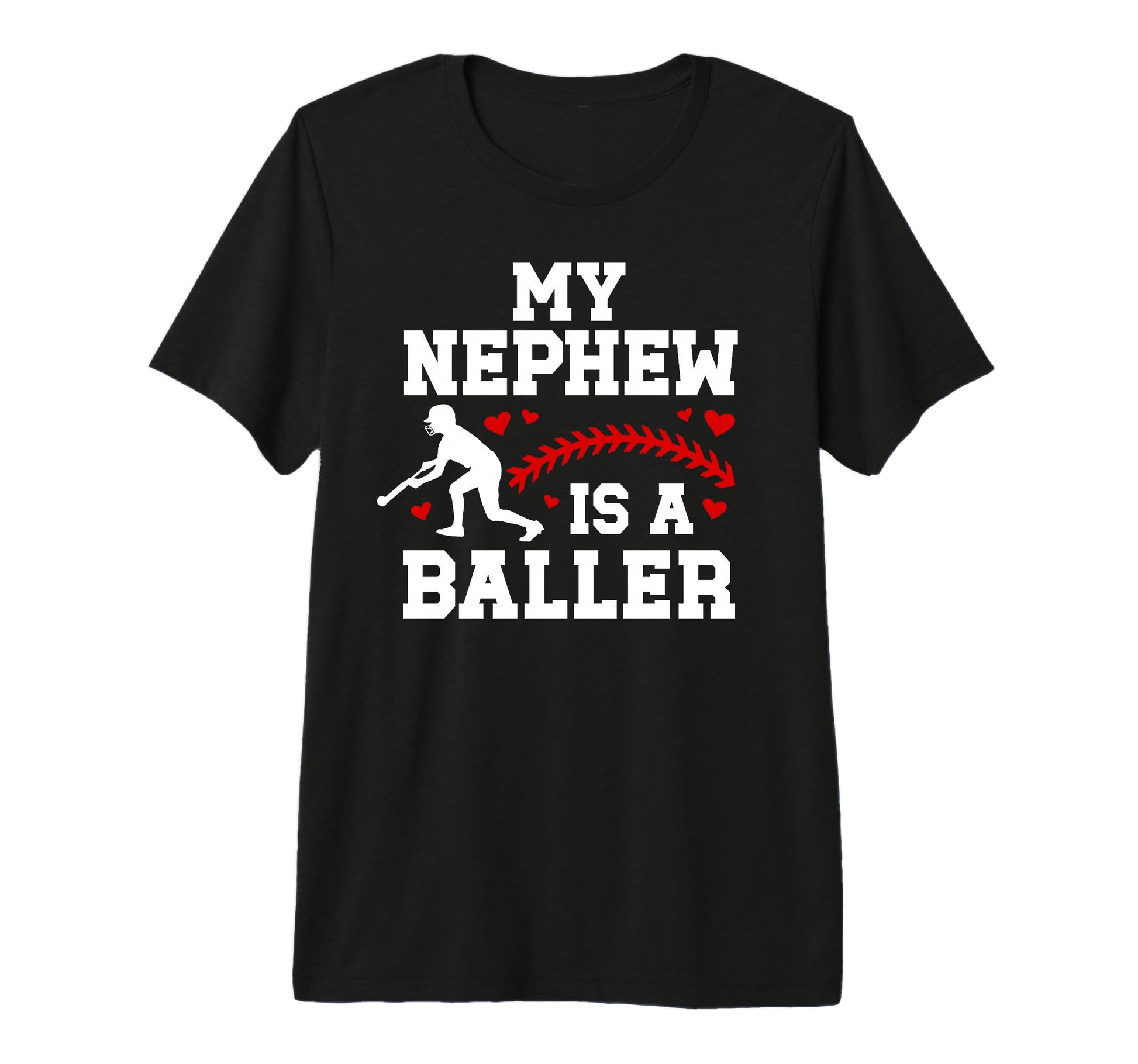 My Nephew Baseball Aunt Baseball Player T-Shirt - Minimalist Print Unisex - T-Shirt, Sweatshirt, Hoodie