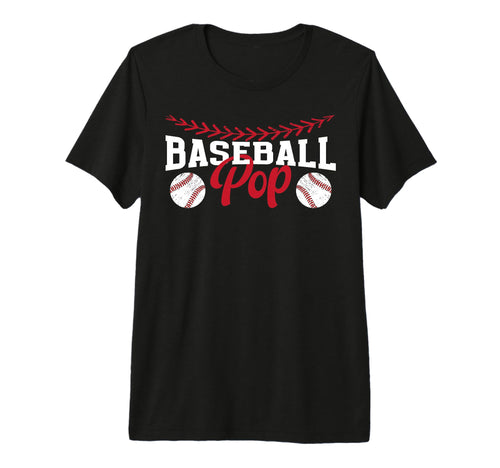 Mens Proud Baseball Pop Grandpa Pop T-Shirt - Graphic Print for Adults - T-Shirt, Sweatshirt, Hoodie