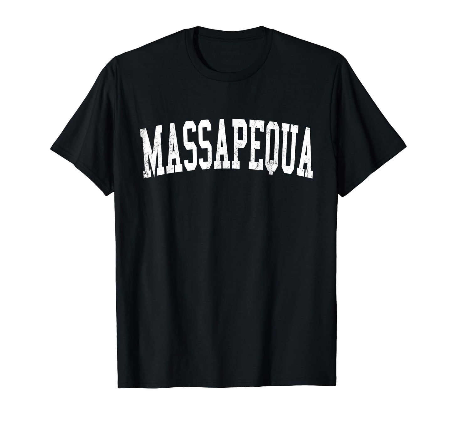 Massapequa Ny Distressed White T-Shirt - Aesthetic Graphic for Adults - T-Shirt, Sweatshirt, Hoodie