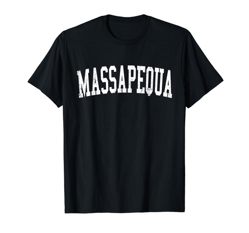 Massapequa Ny Distressed White T-Shirt - Aesthetic Graphic for Adults - T-Shirt, Sweatshirt, Hoodie
