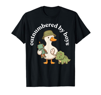 Outnumbered Funny Mom Mama Mom Life T-Shirt - Custom Art Print Men Women - T-Shirt, Sweatshirt, Hoodie