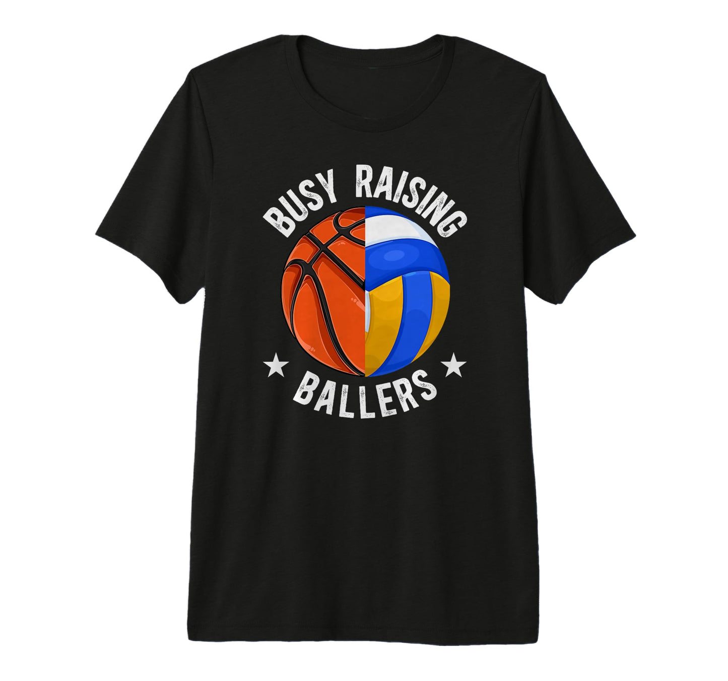 Mens Busy Raising Ballers Volleyball T-Shirt - Casual Everyday Wear Unisex - T-Shirt, Sweatshirt, Hoodie