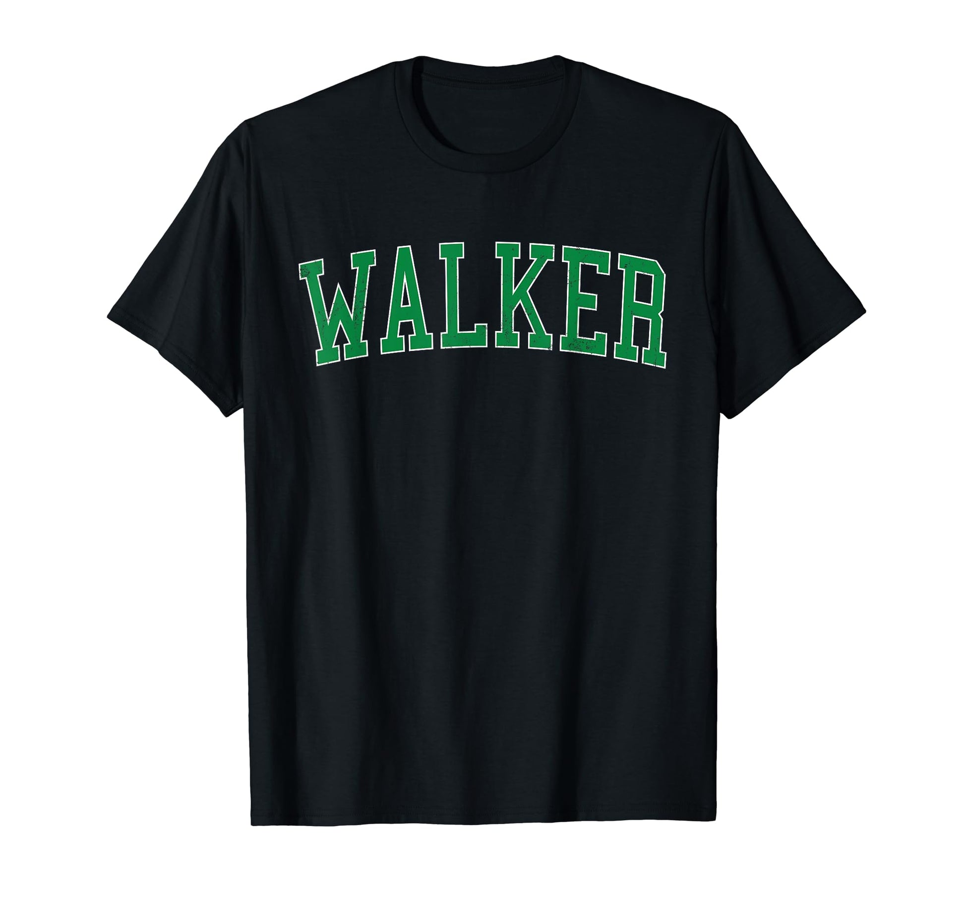 Walker Mi Distressed Green Varsity T-Shirt - Novelty Apparel for Adults - T-Shirt, Sweatshirt, Hoodie