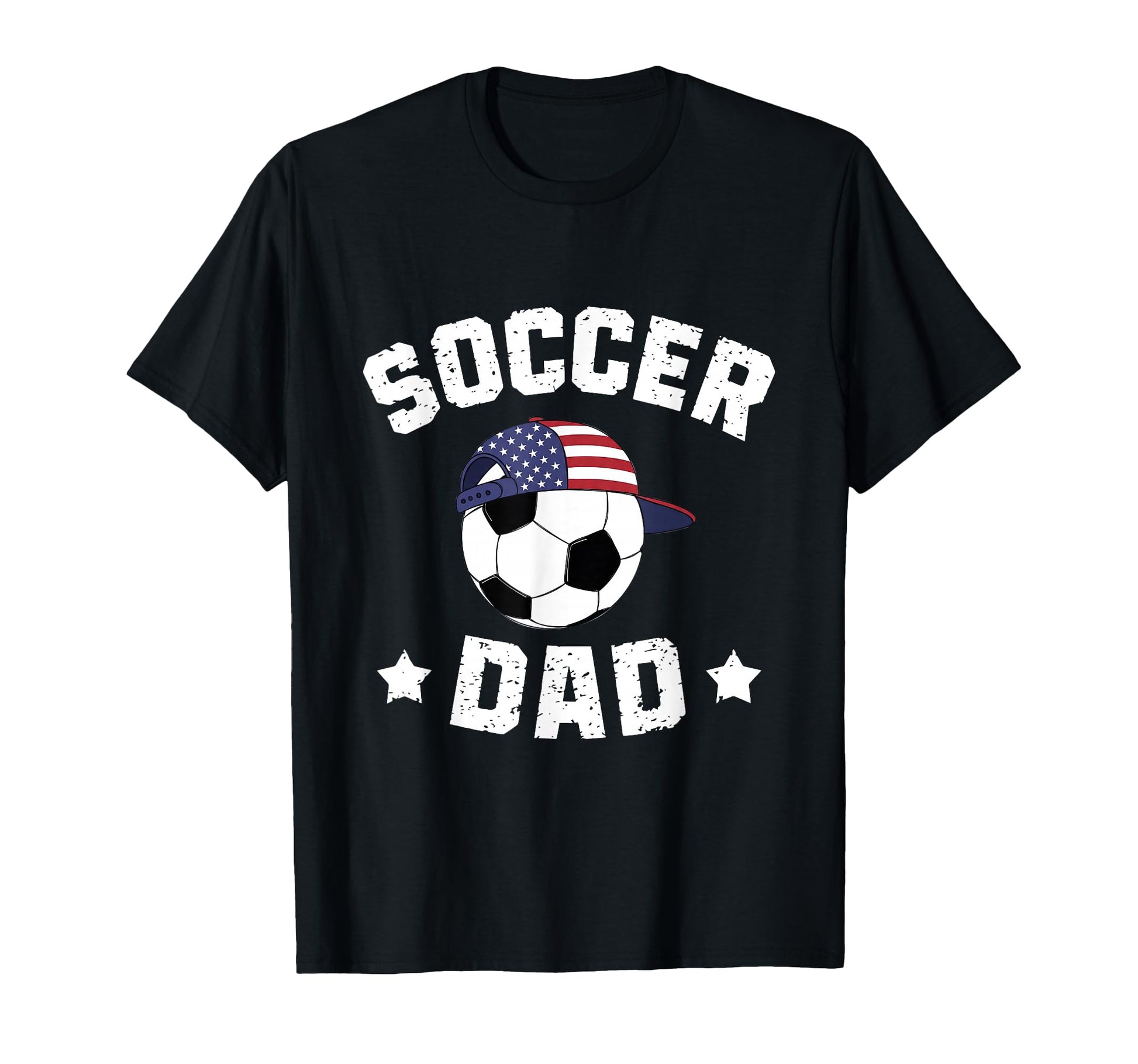 Usa Soccer Dad American Flag Baseball Cap T-Shirt - Trendy Graphic Unisex - T-Shirt, Sweatshirt, Hoodie