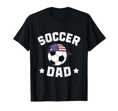 Usa Soccer Dad American Flag Baseball Cap T-Shirt - Trendy Graphic Unisex - T-Shirt, Sweatshirt, Hoodie