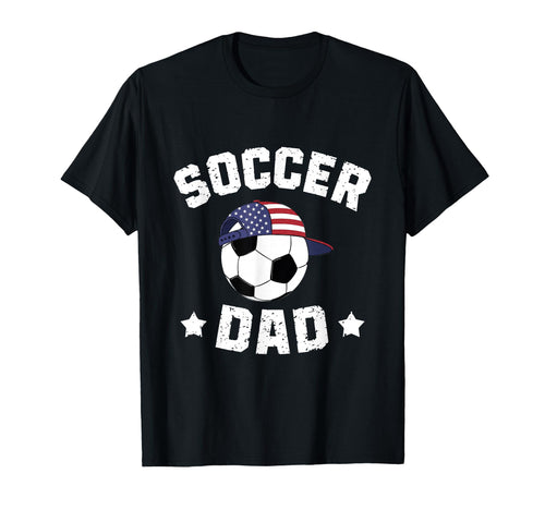 Usa Soccer Dad American Flag Baseball Cap T-Shirt - Trendy Graphic Unisex - T-Shirt, Sweatshirt, Hoodie