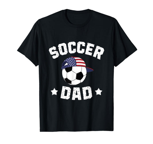 Usa Soccer Dad American Flag Baseball Cap T-Shirt - Trendy Graphic Unisex - T-Shirt, Sweatshirt, Hoodie