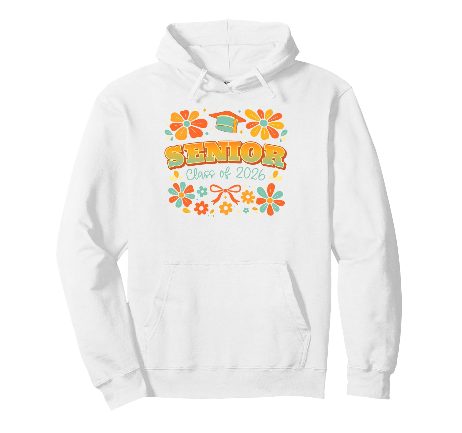 Senior Year Class 2026 Groovy Graduation Hoodie - Custom Art Print Unisex - T-Shirt, Sweatshirt, Hoodie