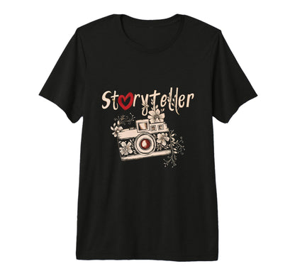 Storyteller Photography Camera T-Shirt - Aesthetic Graphic Unisex - T-Shirt, Sweatshirt, Hoodie