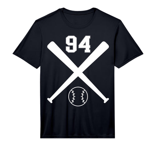 Baseball Softball Number 94 Performance T-Shirt - Trendy Graphic Men Women - T-Shirt, Sweatshirt, Hoodie