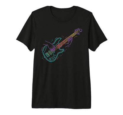 Electric Guitar Rock N Roll Rock Music T-Shirt - Custom Art Print Unisex - T-Shirt, Sweatshirt, Hoodie