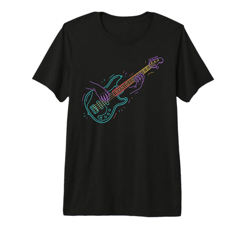 Electric Guitar Rock N Roll Rock Music T-Shirt - Custom Art Print Unisex - T-Shirt, Sweatshirt, Hoodie