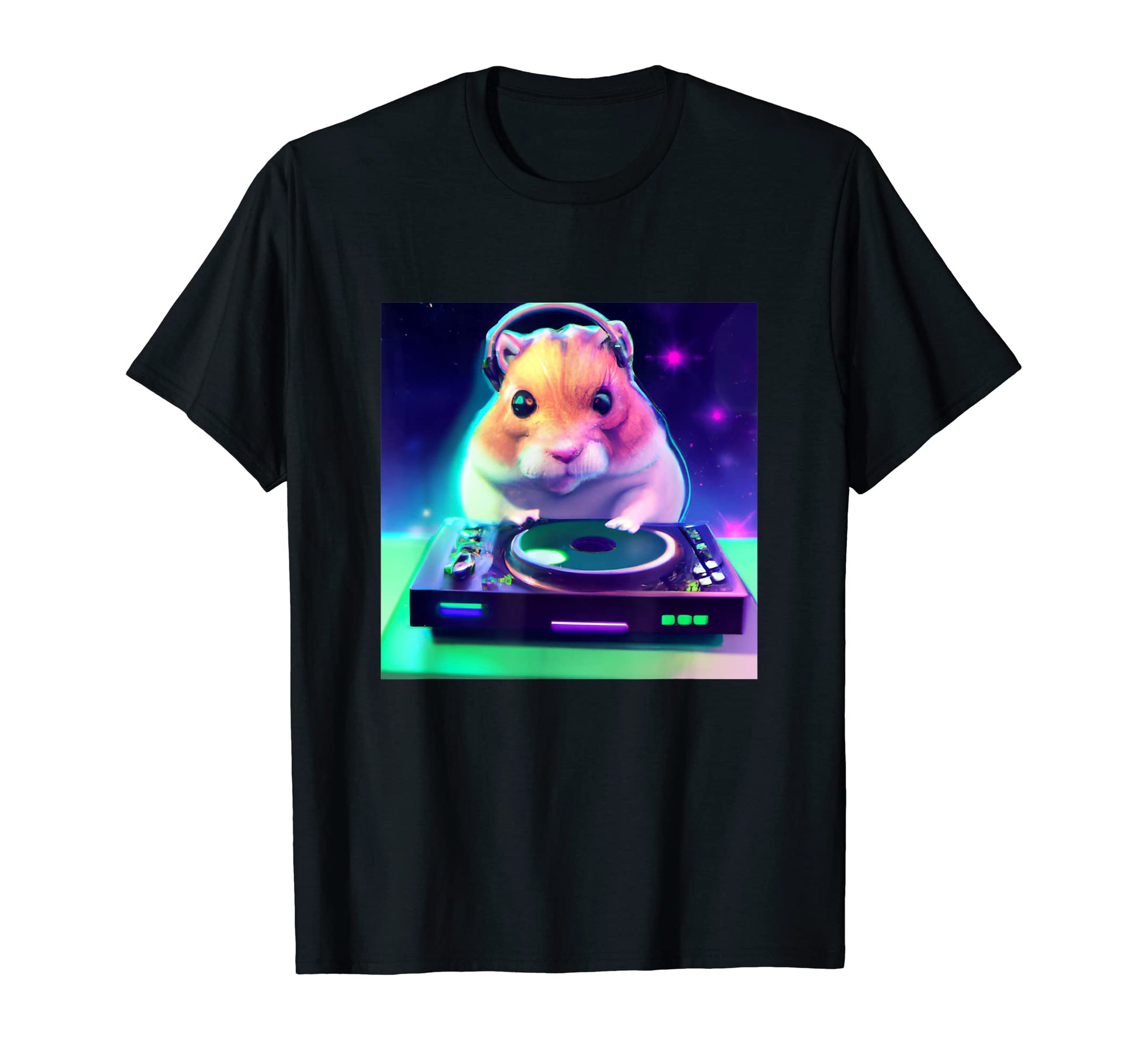 Hamster Vaporwave Dj Aesthetic T-Shirt - Novelty Apparel for Adults - T-Shirt, Sweatshirt, Hoodie