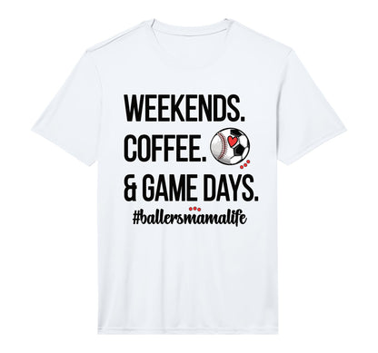 Mens Baseball Soccer Mom Proud Ball Mama T-Shirt - Graphic Print Men Women - T-Shirt, Sweatshirt, Hoodie