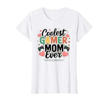 Coolest Gamer Mom Ever Funny T-Shirt - Minimalist Print for Adults - T-Shirt, Sweatshirt, Hoodie