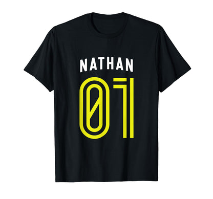 Nathan 01 Number One Team Sports T-Shirt - Fun Novelty Design Men Women - T-Shirt, Sweatshirt, Hoodie