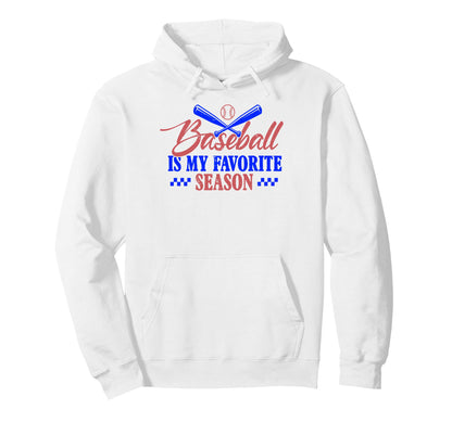 Baseball Season Patriotic Sports Fan Hoodie - Streetwear Style Unisex - T-Shirt, Sweatshirt, Hoodie
