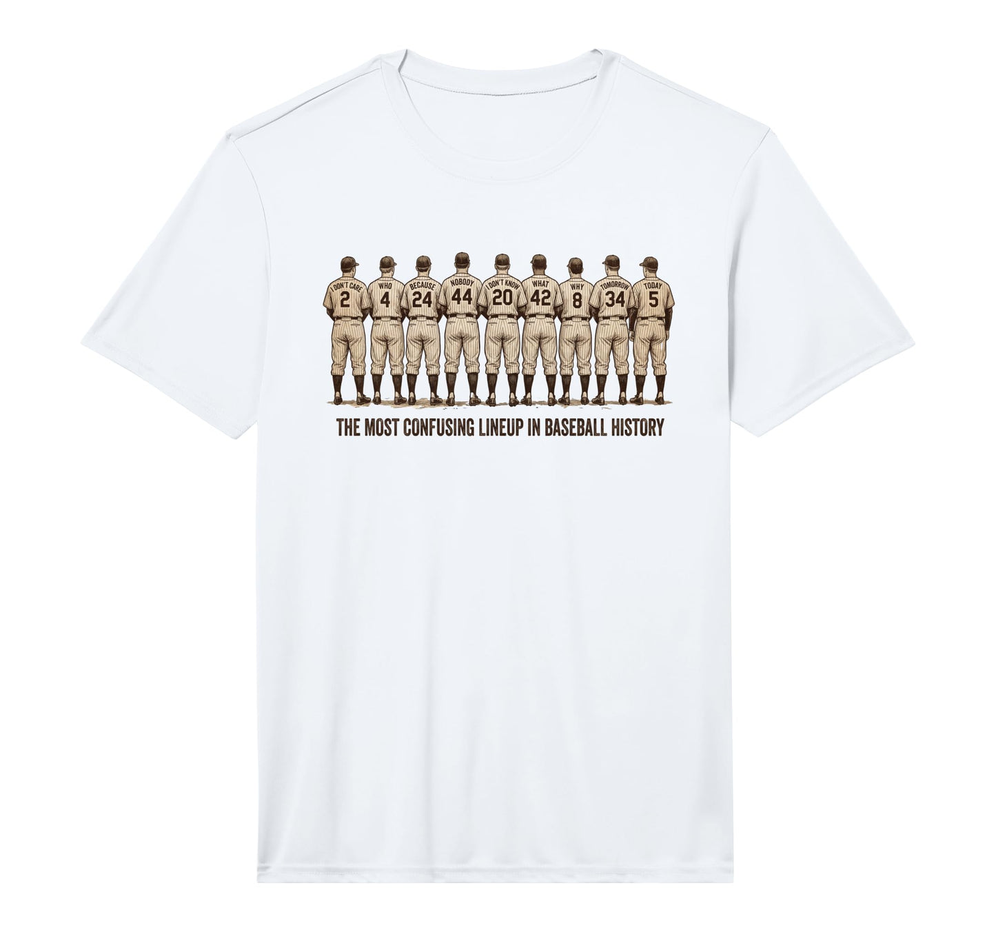 Most Confusing Lineup Baseball Abbott T-Shirt - Streetwear Style Unisex - T-Shirt, Sweatshirt, Hoodie