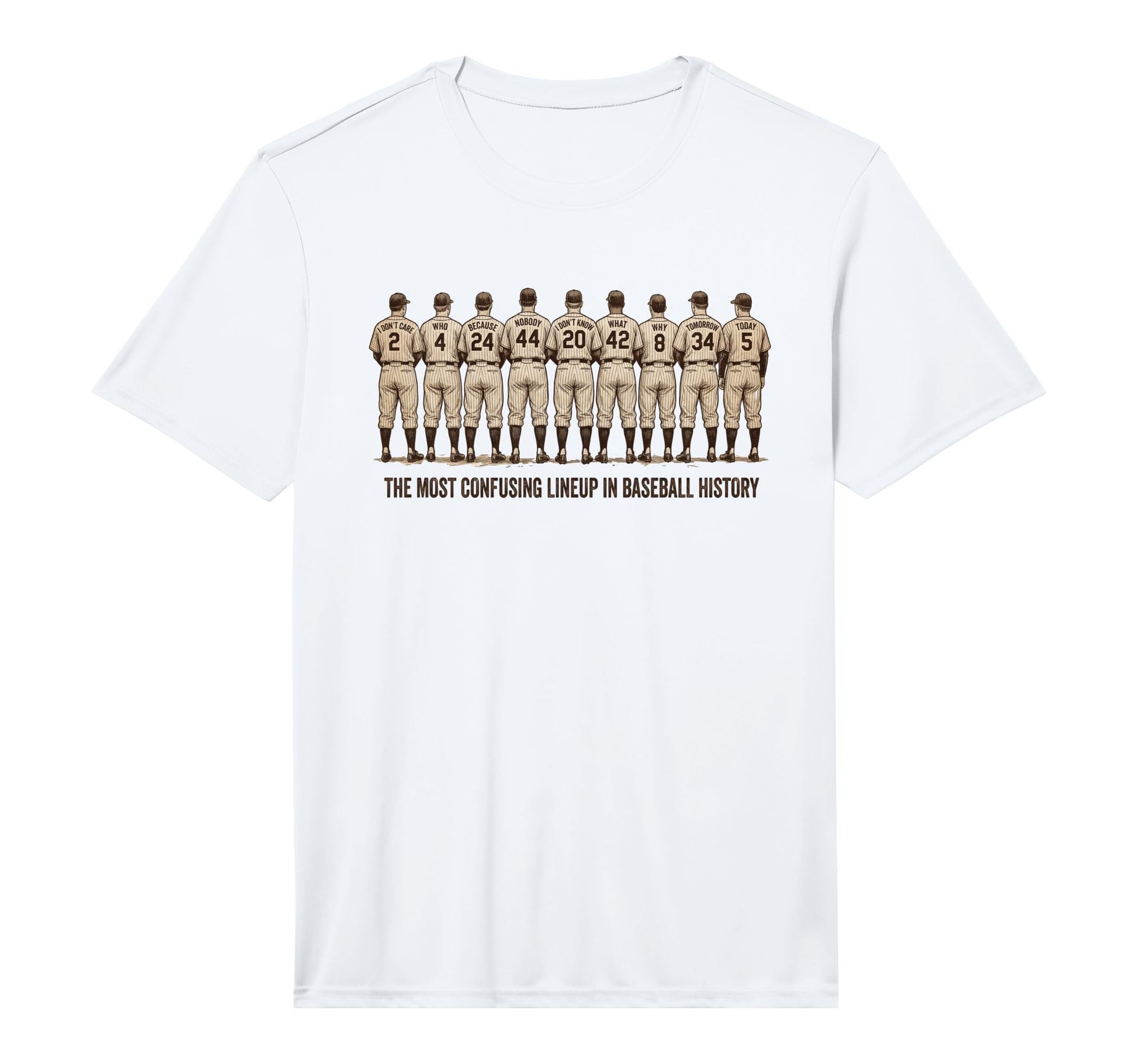 Most Confusing Lineup Baseball Abbott T-Shirt - Streetwear Style Unisex - T-Shirt, Sweatshirt, Hoodie