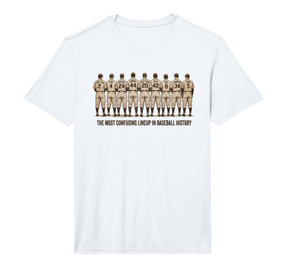 Most Confusing Lineup Baseball Abbott T-Shirt - Streetwear Style Unisex - T-Shirt, Sweatshirt, Hoodie