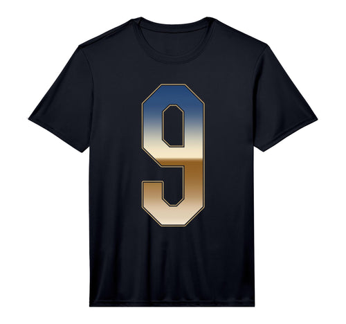 9 Outline Number 9 Fan Varsity Sports Team T-Shirt - Unique Graphic Unisex - T-Shirt, Sweatshirt, Hoodie