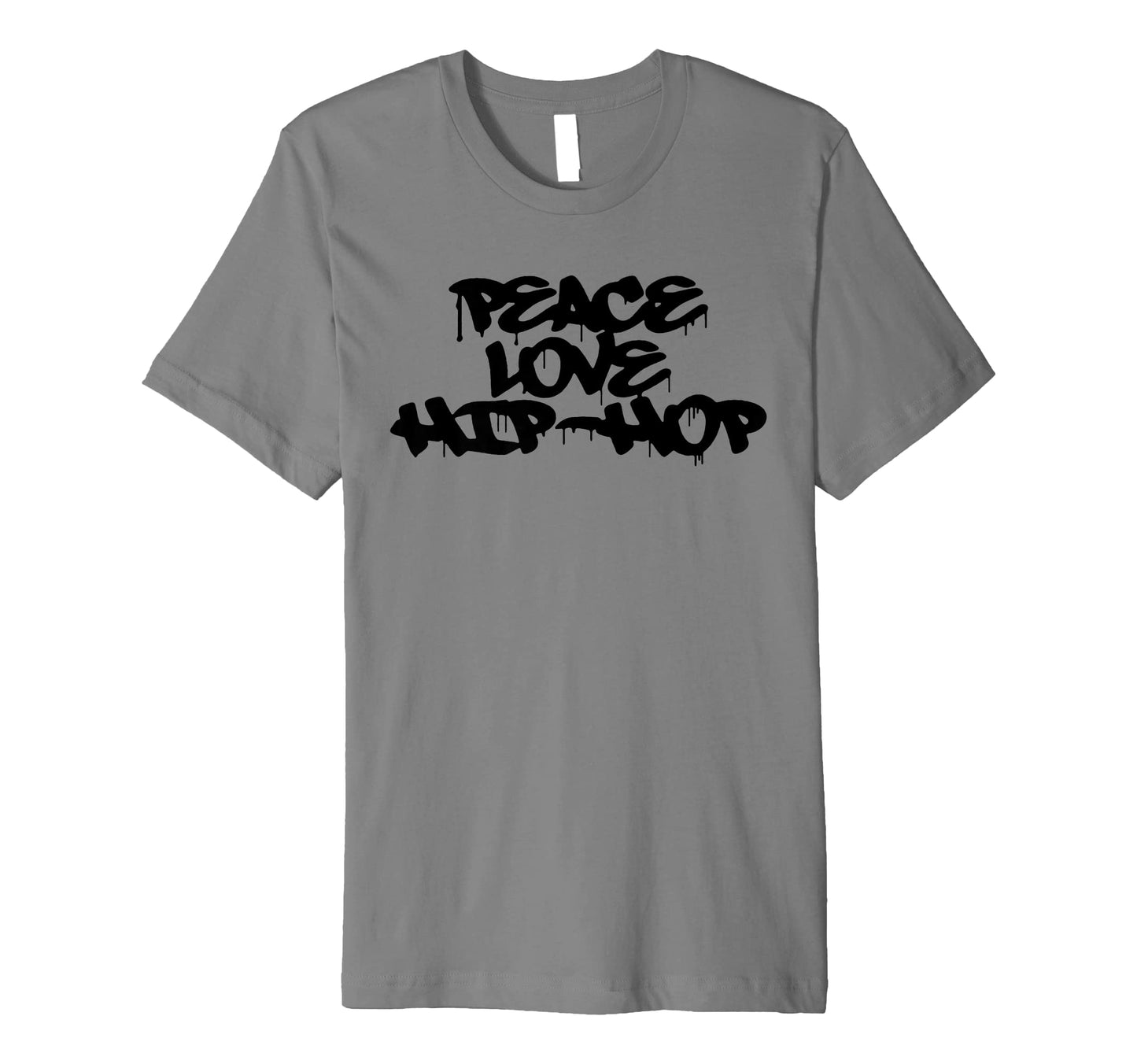 Peace Love Hip Hop Old School Rap Spray T-Shirt - Unique Graphic Unisex - T-Shirt, Sweatshirt, Hoodie
