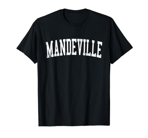 Mandeville La Distressed White T-Shirt - Casual Everyday Wear for Adults - T-Shirt, Sweatshirt, Hoodie