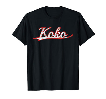 Koko Travel Vacation Varsity Throwback T-Shirt - Novelty Apparel Unisex - T-Shirt, Sweatshirt, Hoodie
