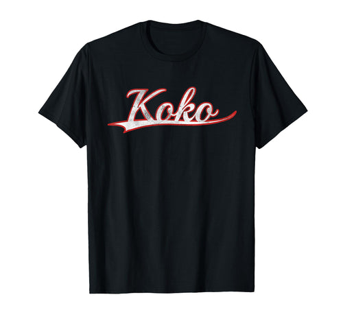 Koko Travel Vacation Varsity Throwback T-Shirt - Novelty Apparel Unisex - T-Shirt, Sweatshirt, Hoodie