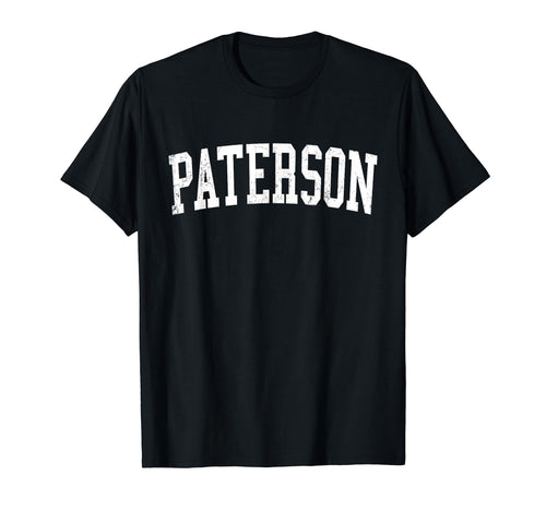 Paterson Nj Distressed White Varsity T-Shirt - Novelty Apparel Unisex - T-Shirt, Sweatshirt, Hoodie
