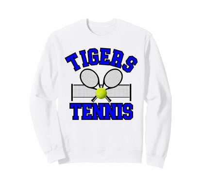 Tigers Tennis Mom Game Day Sports Sweatshirt - Aesthetic Graphic Unisex - T-Shirt, Sweatshirt, Hoodie