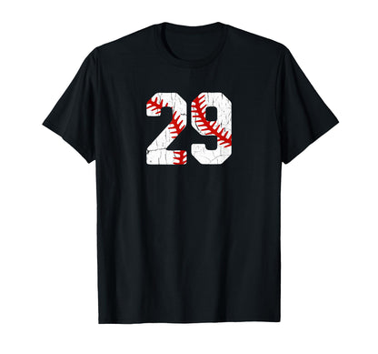 Baseball Player Jersey Number 29 29 Proud T-Shirt - Unique Graphic Unisex - T-Shirt, Sweatshirt, Hoodie