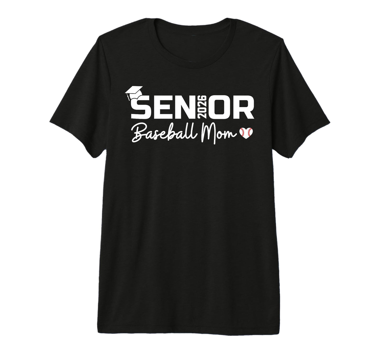 Senior 2026 Baseball Mom Proud Mom T-Shirt - Streetwear Style for Adults - T-Shirt, Sweatshirt, Hoodie