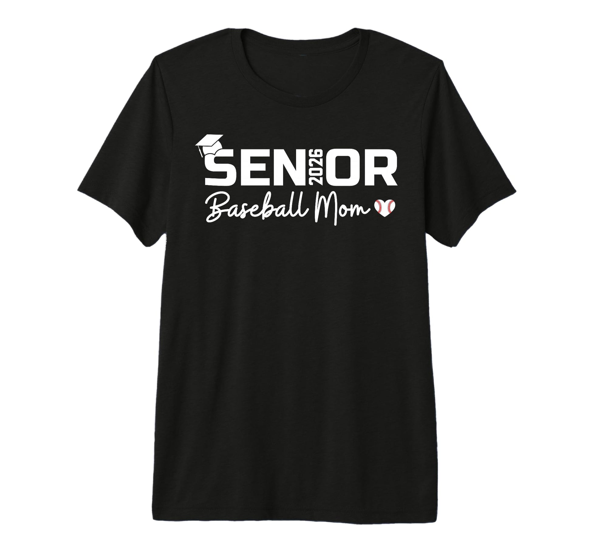 Senior 2026 Baseball Mom Proud Mom T-Shirt - Streetwear Style for Adults - T-Shirt, Sweatshirt, Hoodie