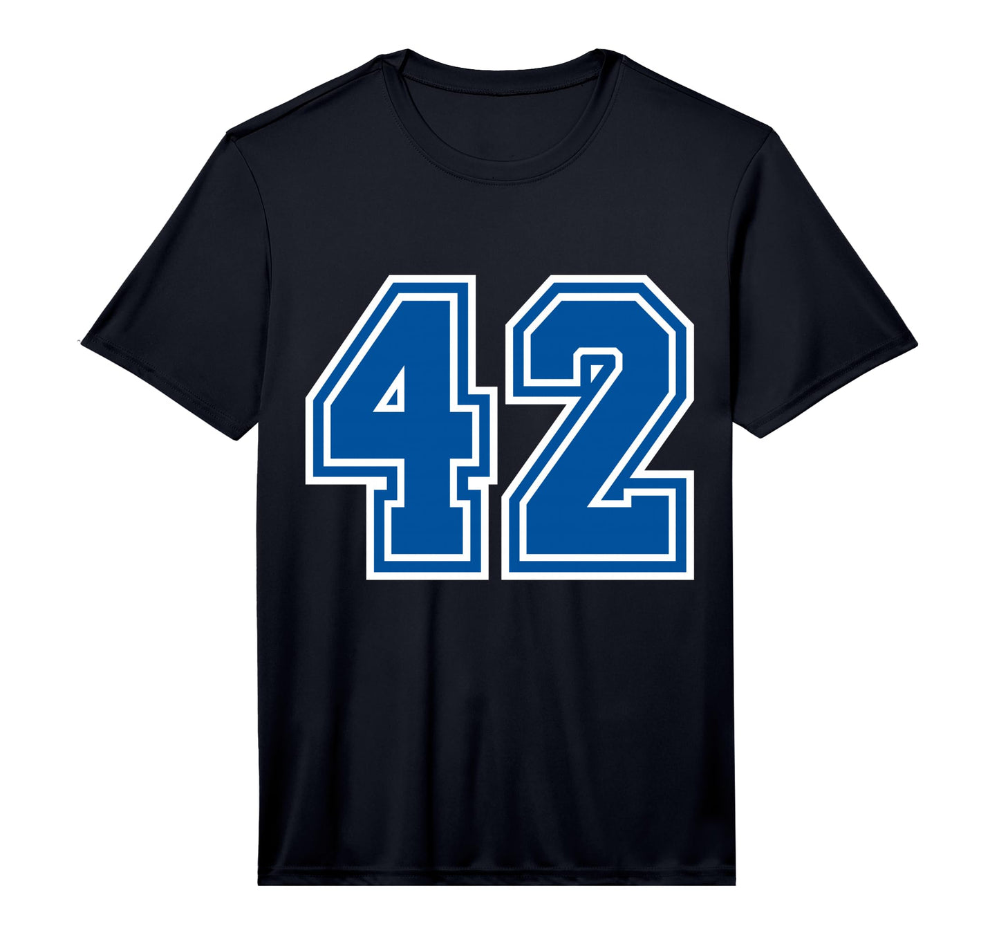 Number 42 Blue Sports Team Varsity T-Shirt - Streetwear Style Men Women - T-Shirt, Sweatshirt, Hoodie