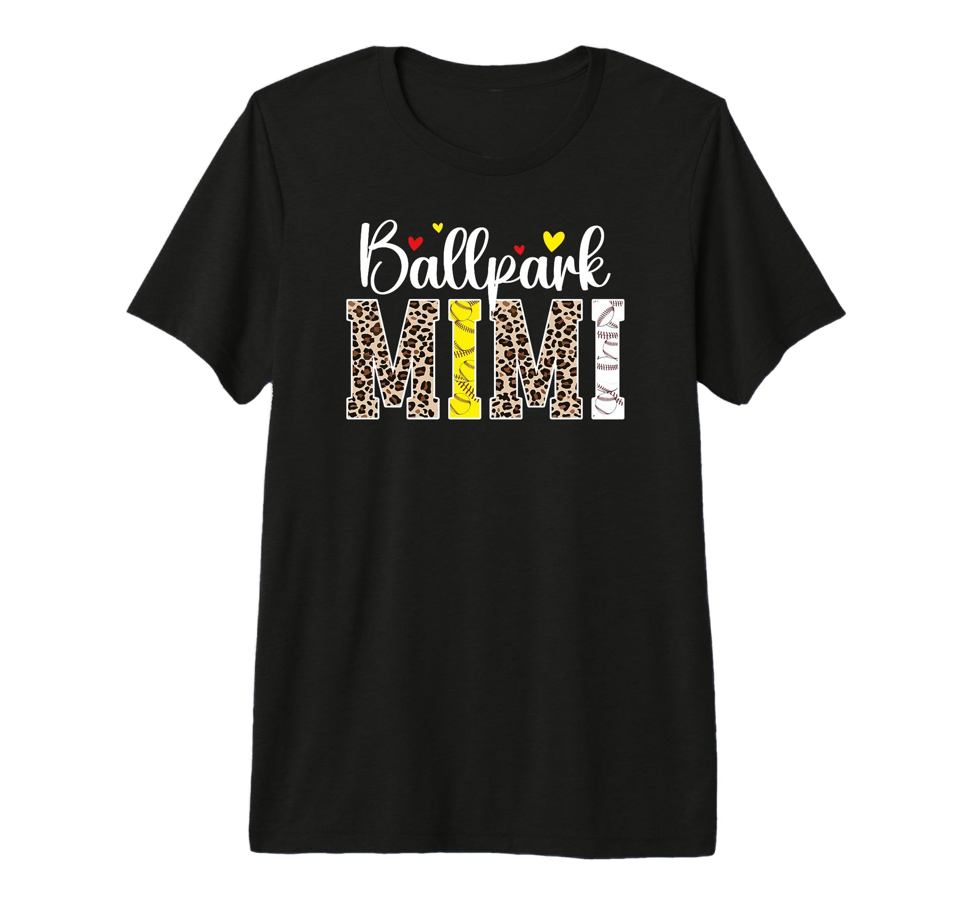 Ballpark Mimi Leopard Baseball Softball T-Shirt - Graphic Print Unisex - T-Shirt, Sweatshirt, Hoodie