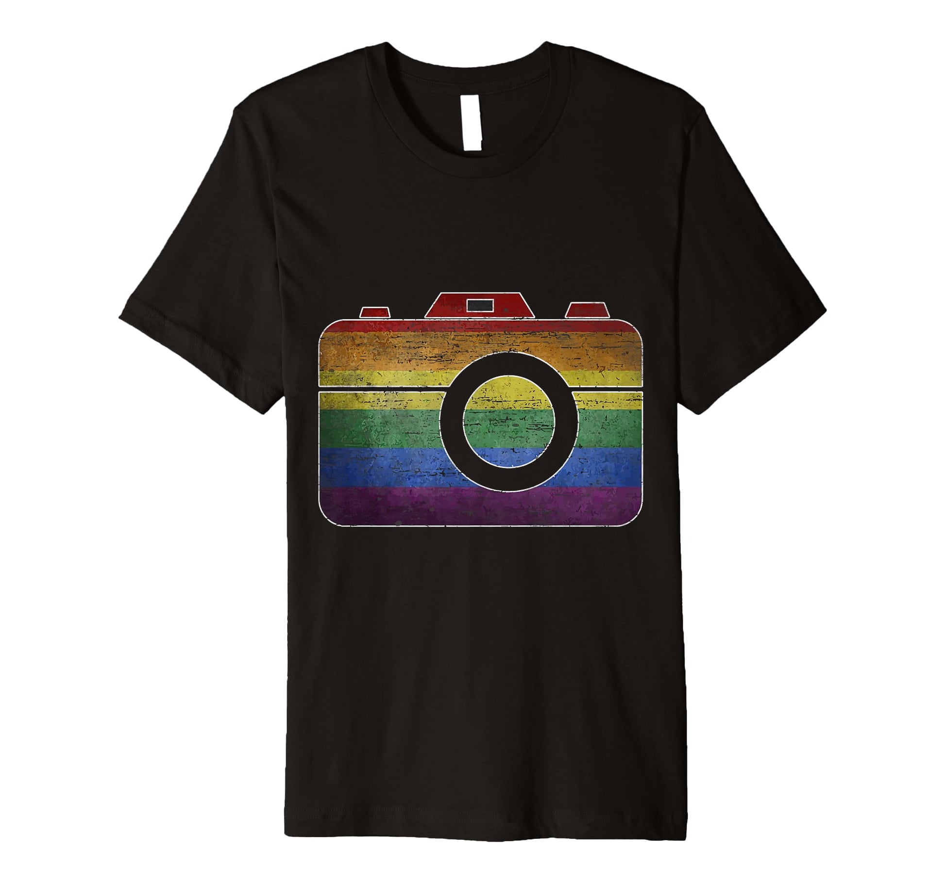 Colorful Camera Charm T-Shirt - Custom Art Print Men Women - T-Shirt, Sweatshirt, Hoodie