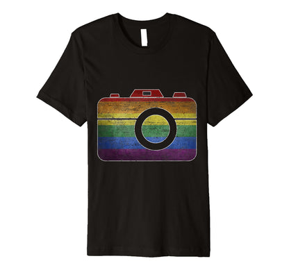 Colorful Camera Charm T-Shirt - Custom Art Print Men Women - T-Shirt, Sweatshirt, Hoodie