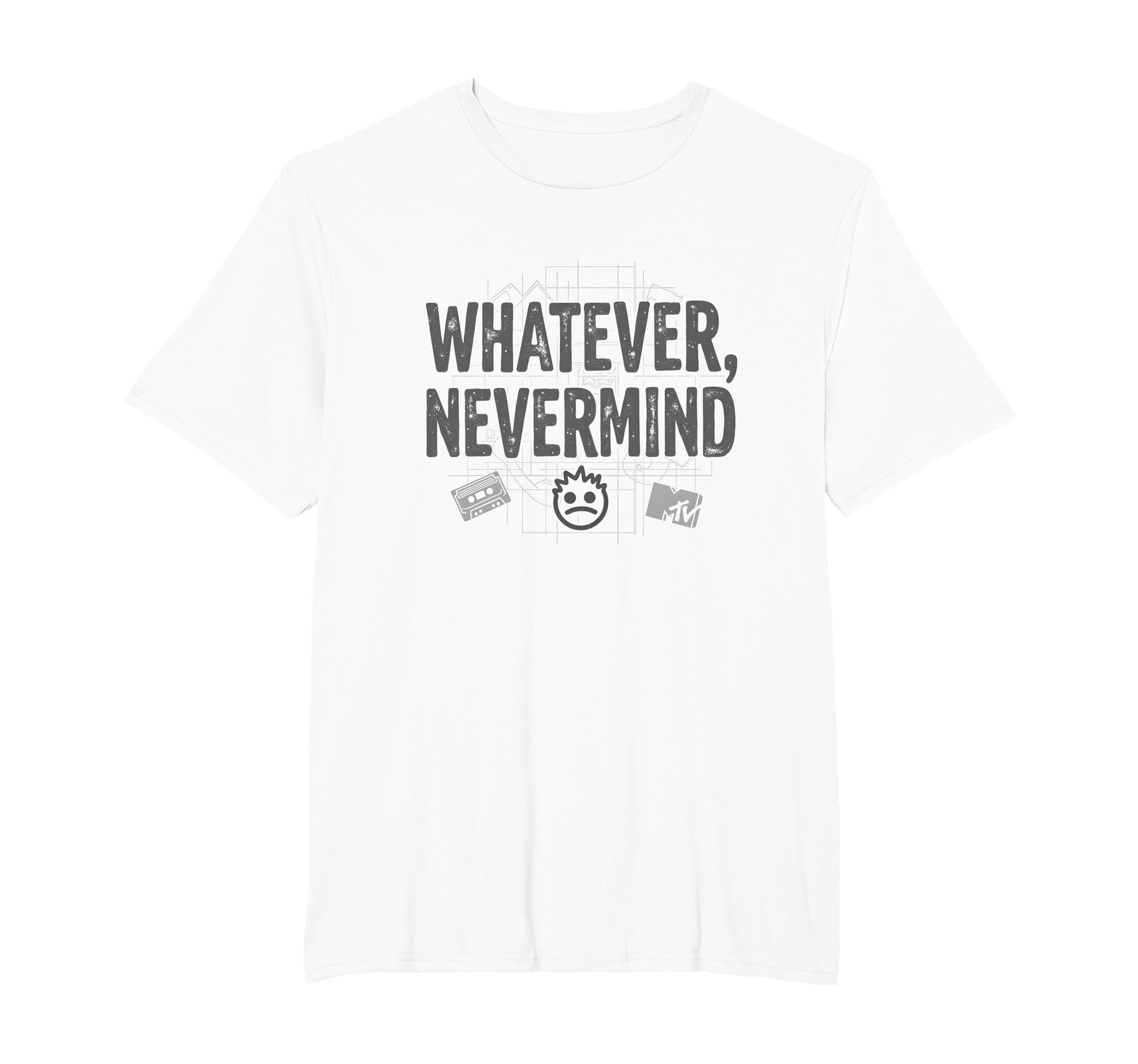 Whatever Nevermind Gen X Nostalgic 90S T-Shirt - Trendy Graphic Men Women - T-Shirt, Sweatshirt, Hoodie