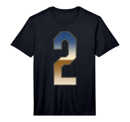 2 Outline Number 2 Fan Varsity Sports T-Shirt - Streetwear Style Men Women - T-Shirt, Sweatshirt, Hoodie
