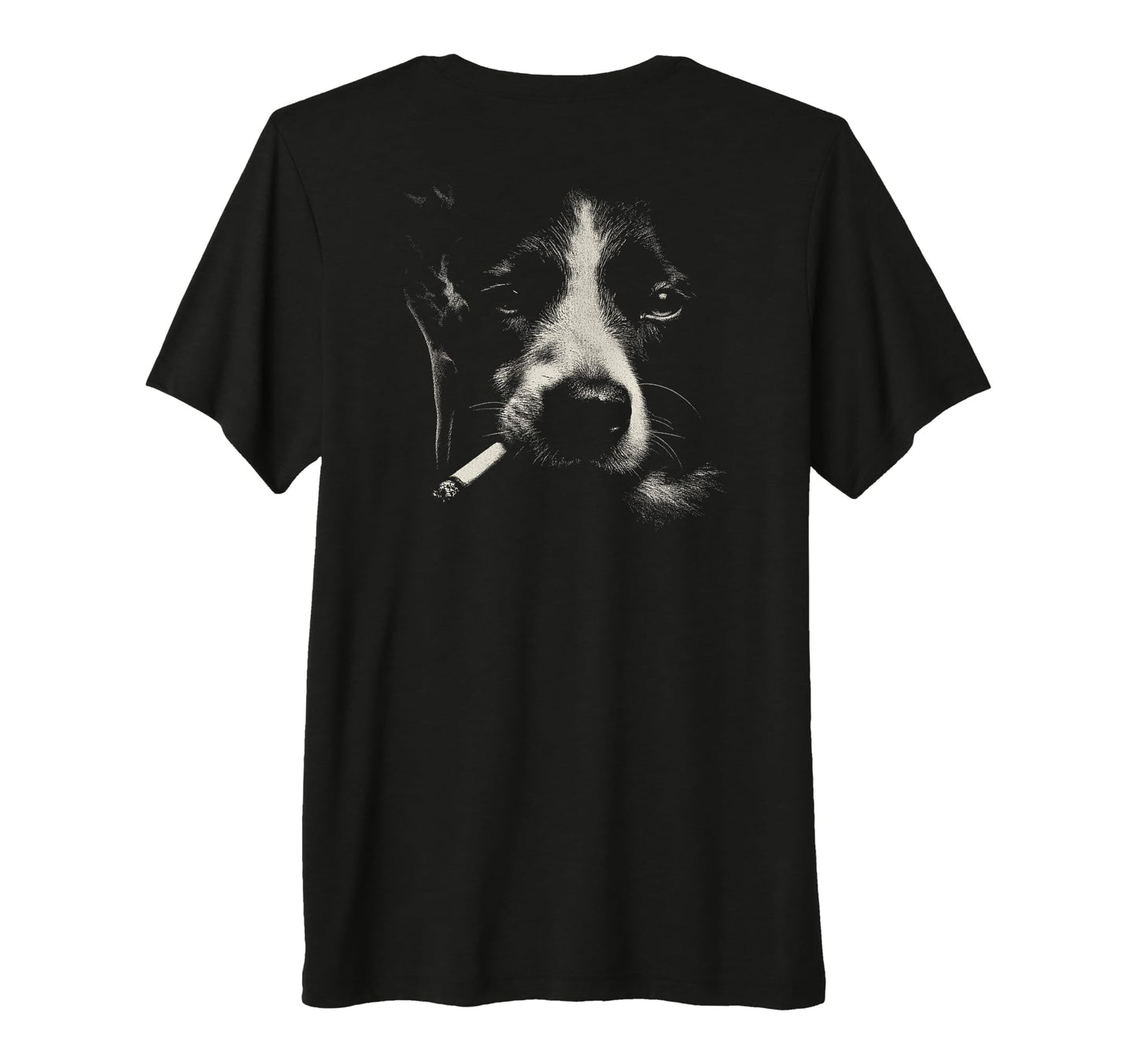 Border Collie Smoking Cigarette Grunge T-Shirt - Streetwear Style Unisex - T-Shirt, Sweatshirt, Hoodie