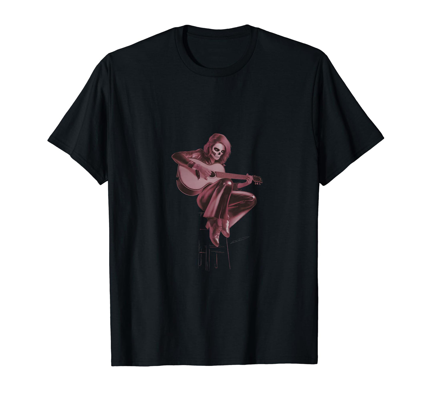 Unique Rock Star Sitting Deep T-Shirt - Minimalist Print for Adults - T-Shirt, Sweatshirt, Hoodie