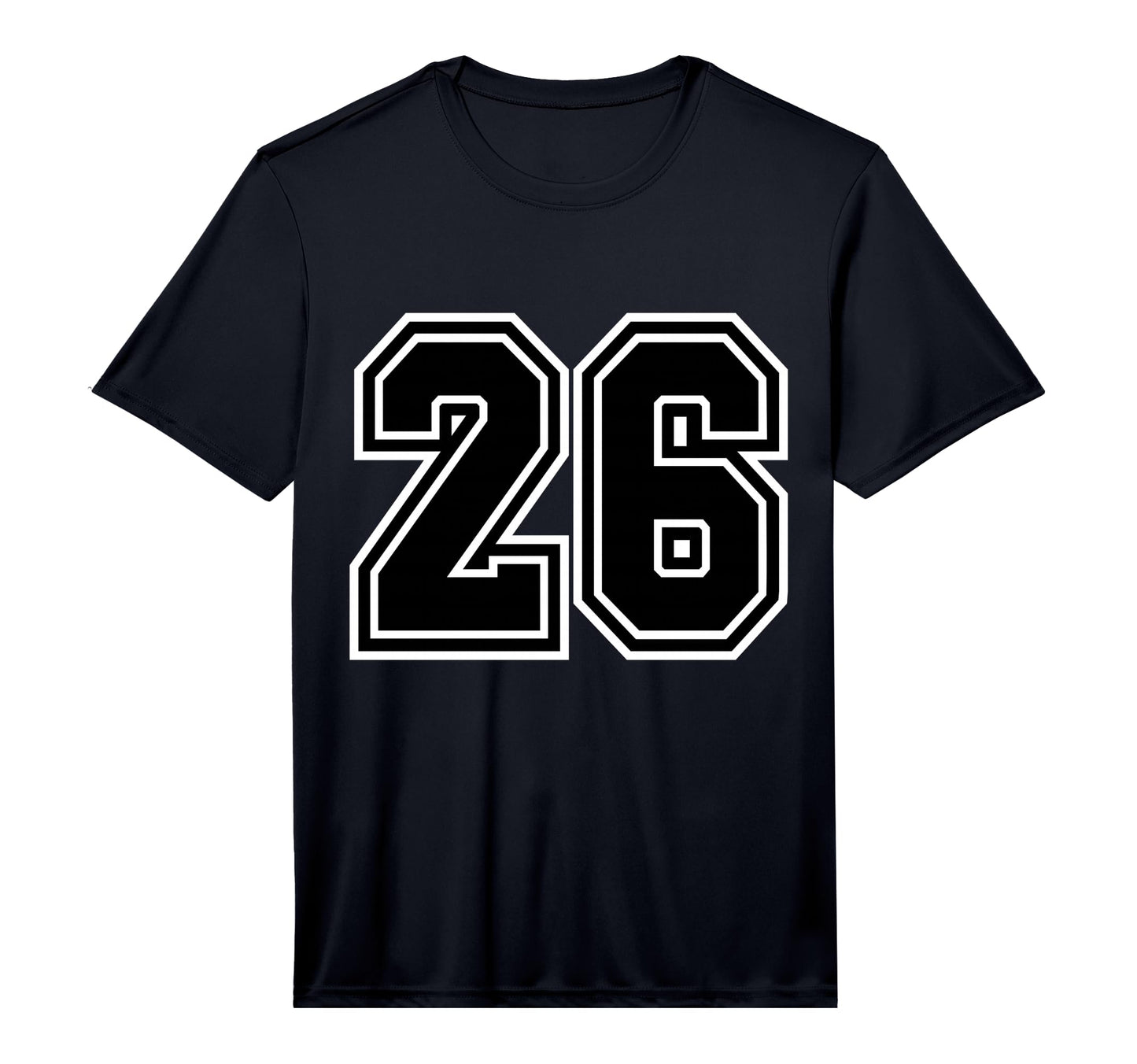 26 Varsity Sports Team Number Performance T-Shirt - Minimalist Print Unisex - T-Shirt, Sweatshirt, Hoodie