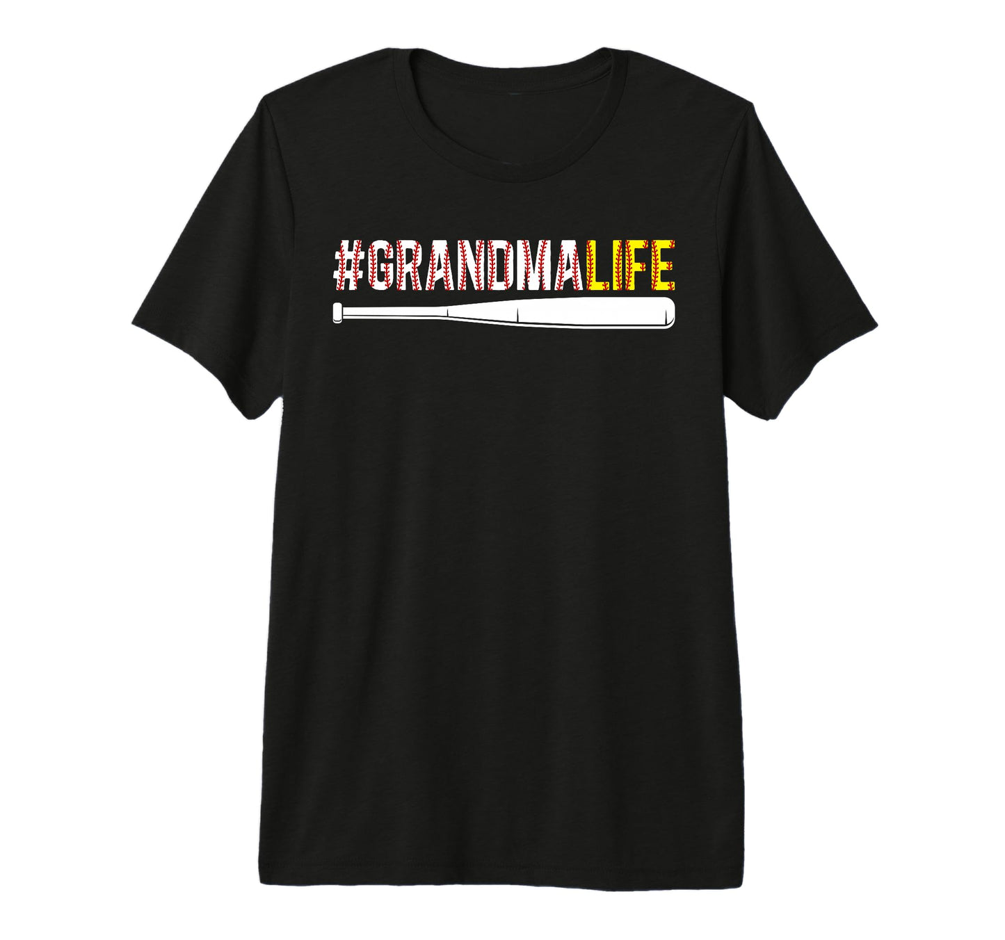 Softball Baseball Grandma Life T-Shirt - Aesthetic Graphic for Adults - T-Shirt, Sweatshirt, Hoodie
