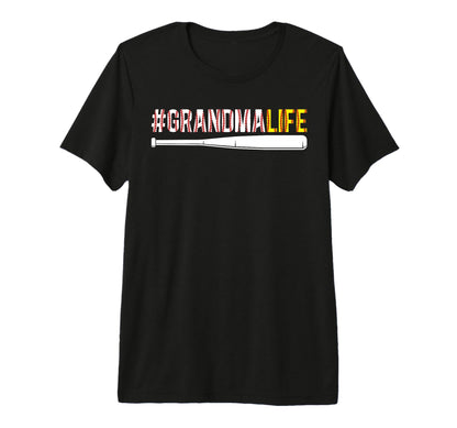 Softball Baseball Grandma Life T-Shirt - Aesthetic Graphic for Adults - T-Shirt, Sweatshirt, Hoodie