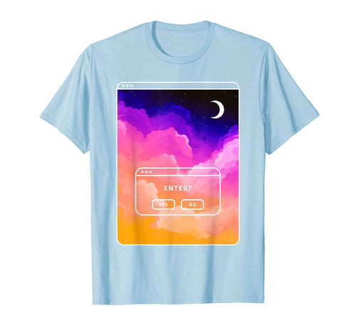Lofi Vaporwave Aesthetic Cozy Browser T-Shirt - Minimalist Print Unisex - T-Shirt, Sweatshirt, Hoodie