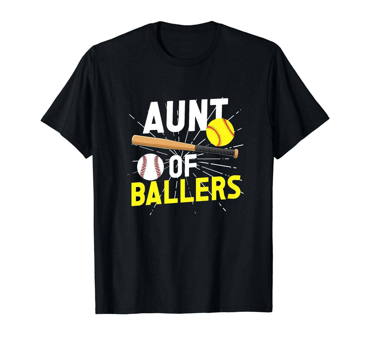 Aunt Ballers Proud Baseball Softball T-Shirt - Aesthetic Graphic Men Women - T-Shirt, Sweatshirt, Hoodie